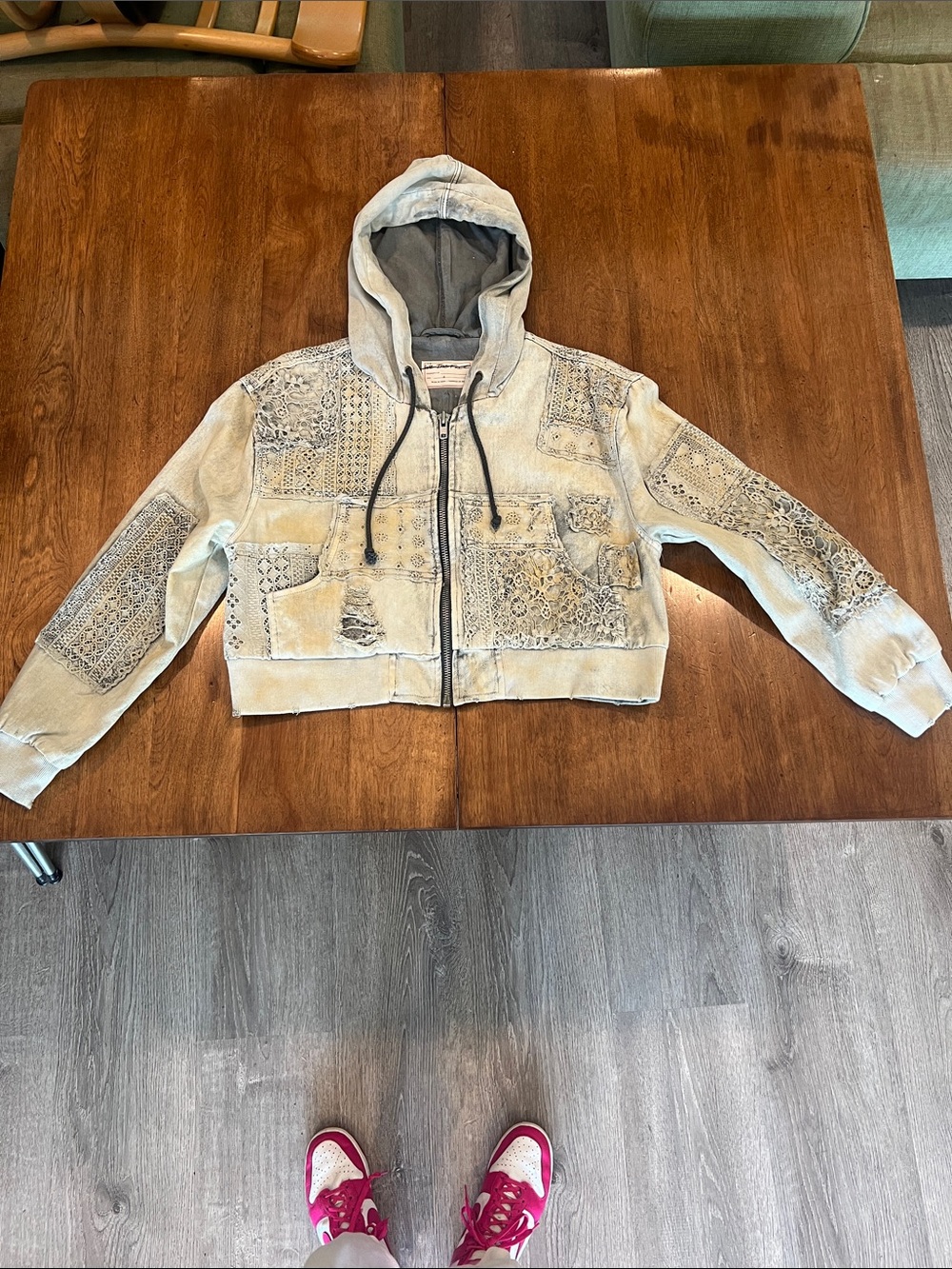 We The Free Mazzie Denim Bomber Jacket - Picture 4 of 16